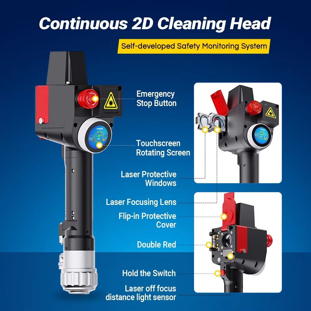 DMK New air Cooling  GT-500w P - Portable Laser Rust Removal recension och pris