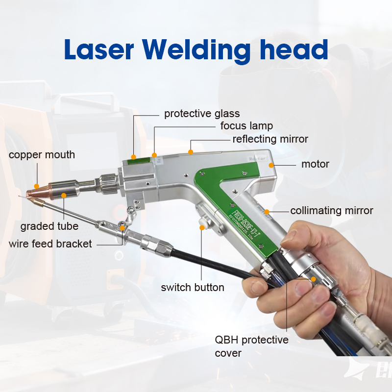 Portable 5 in1 Air Cooled Hand - Portable Laser Rust Removal recension och pris