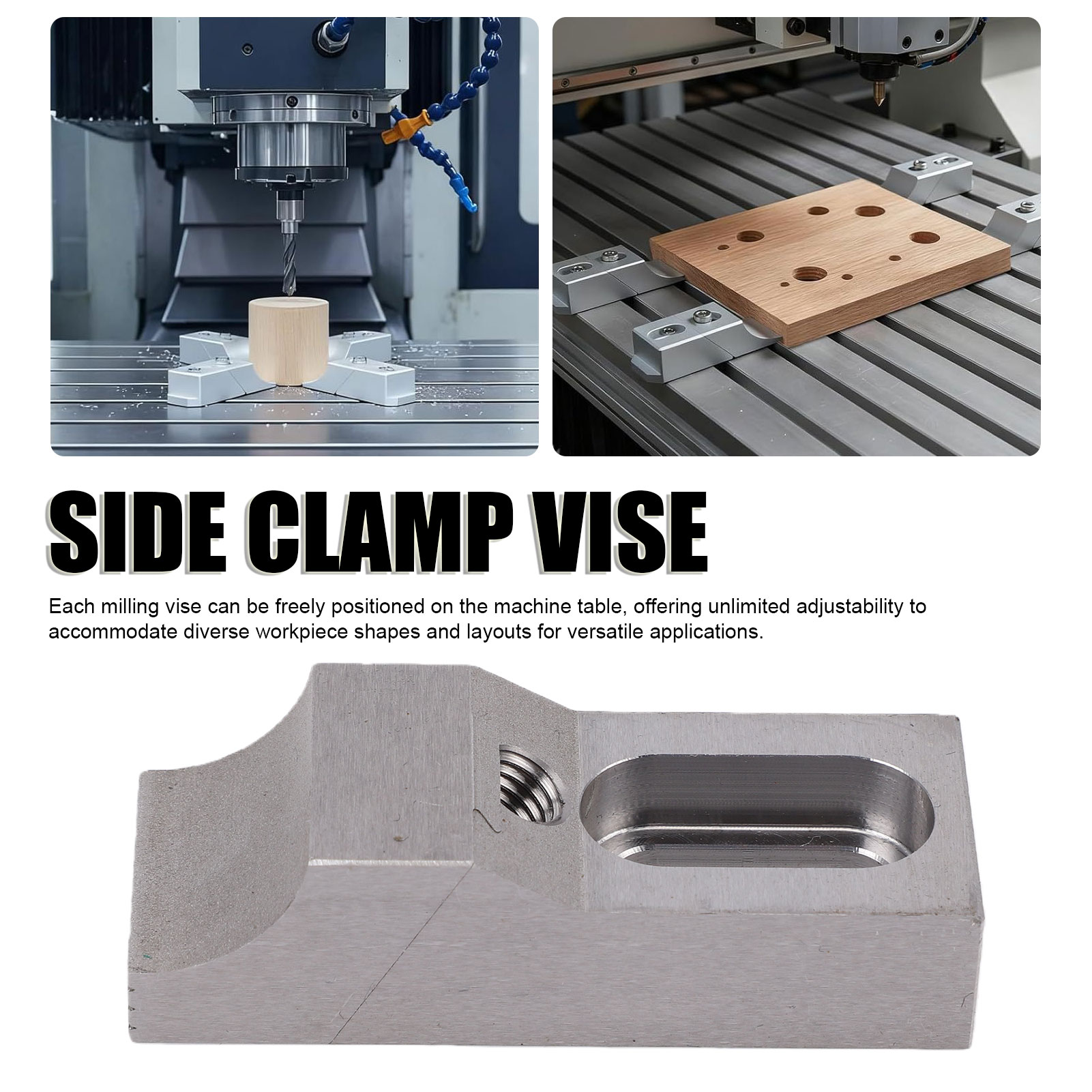 2PCS Side Clamp Vise S136H Mol - Cnc Milling Machine recension och pris