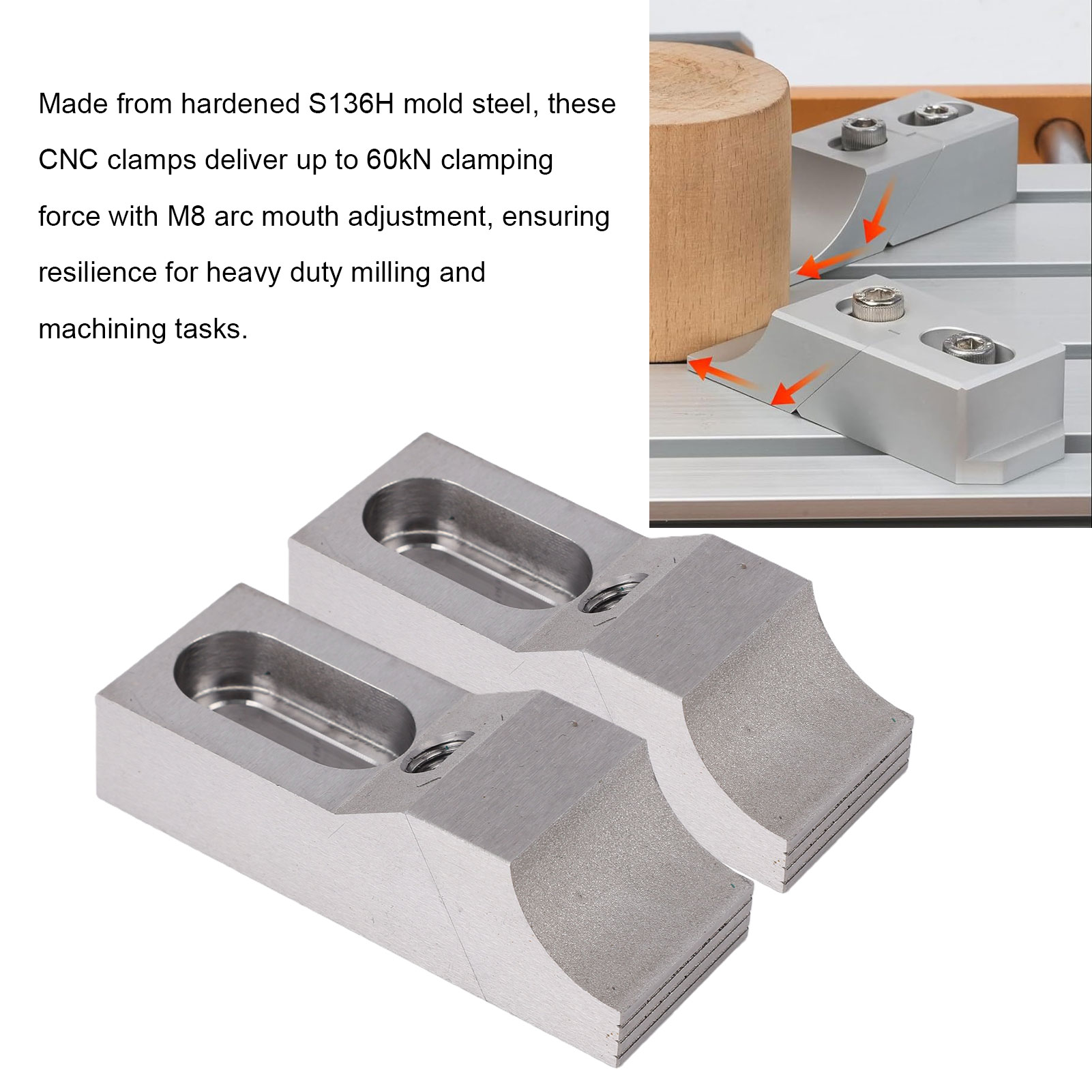 2PCS Side Clamp Vise S136H Mol - Cnc Milling Machine recension och pris