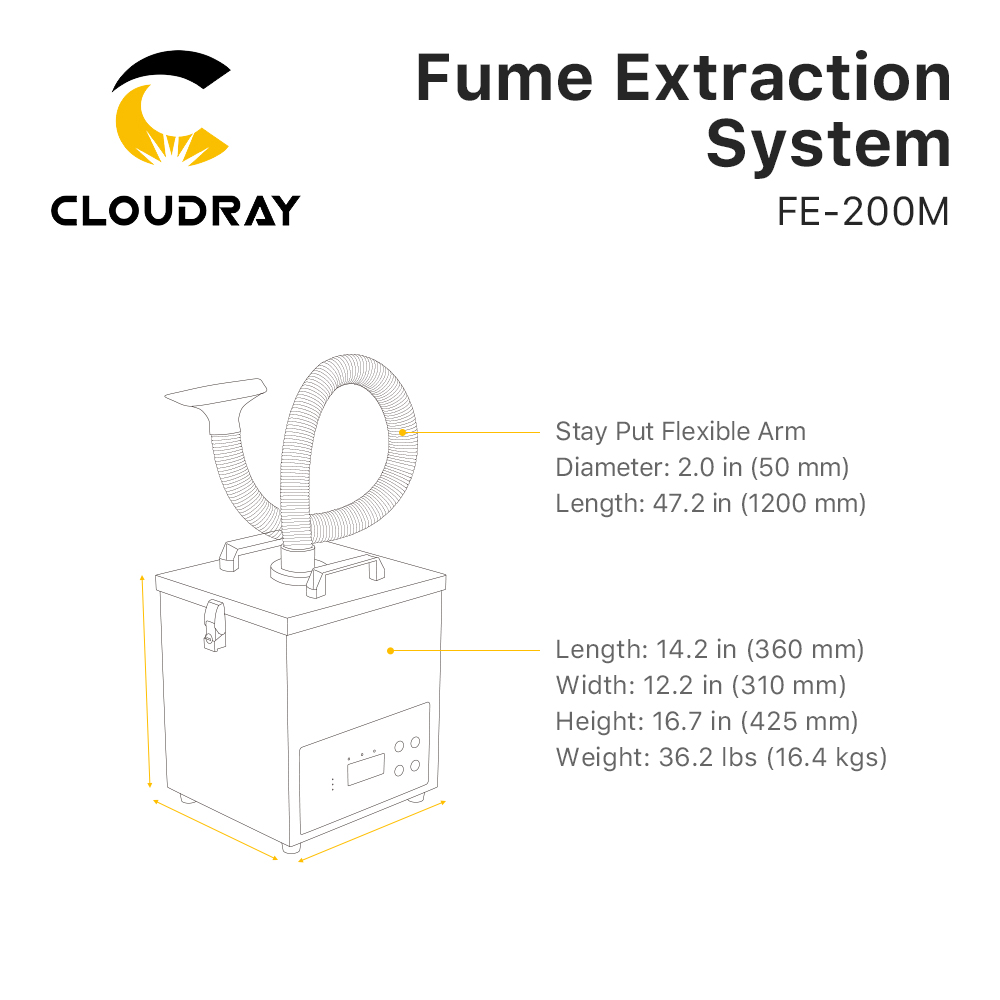 Cloudray Fume Extraction Syste - Laser Marking Machine recension och pris